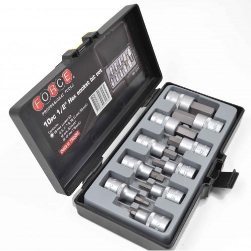 Набір головок 1/2" з насадкою HEX 10од.